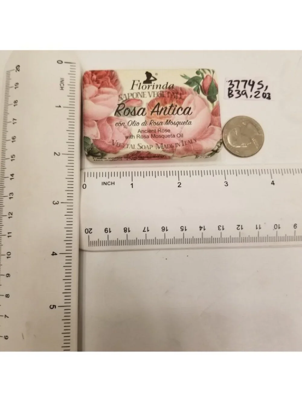 ✅Florinda La Dispensa Ancient Rose Soap Rosa Mosqueta Oil Italy 50g 1.76oz NWT❣